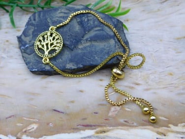 GENUINE STONE ADJUSTABLE BRACELET ROCK STONE LAPIDARY SPECIMEN