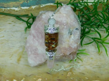 MIXED STONE PENDULUM ROCK STONE LAPIDARY SPECIMEN