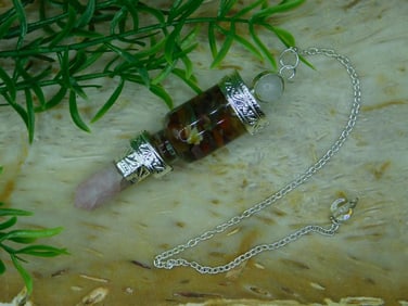 MIXED STONE PENDULUM ROCK STONE LAPIDARY SPECIMEN