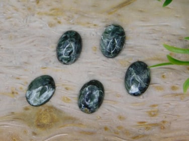 SERAPHINITE CABOCHONS ROCK STONE LAPIDARY SPECIMEN