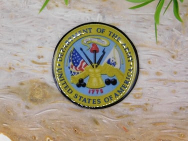 UNITED STATES ARMY CABOCHON ROCK STONE LAPIDARY SPECIMEN