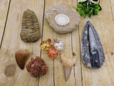 MIXED LOT ROCK STONE LAPIDARY SPECIMEN