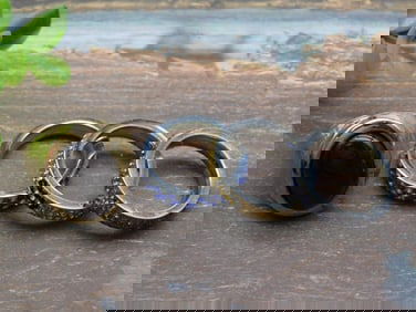 STONE RINGS ROCK STONE LAPIDARY SPECIMEN