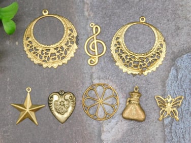 MIXED PENDANTS ROCK STONE LAPIDARY SPECIMEN