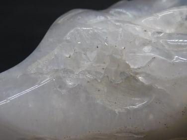 DRUZY AGATE DRAGON SCULPTURE VINTAGE ANTIQUE