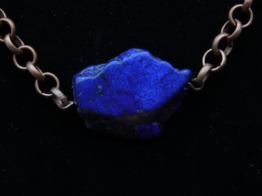 IMPRESSION JASPER PENDANT ON CHAIN NECKLACE