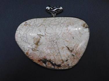 GENUINE STONE PENDANT VINTAGE ANTIQUE