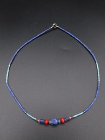 MIXED STONE NECKLACE VINTAGE ANTIQUE