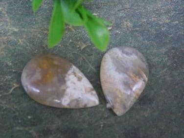 PLUME AGATE CABOCHONS ROCK STONE LAPIDARY SPECIMEN
