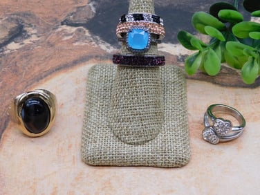 STONE RINGS ROCK STONE LAPIDARY SPECIMEN