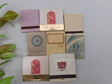 Collection of Vintage Matchbooks - Various Hotels