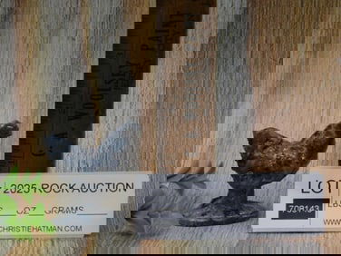 Dark Stone Sculpture of Bird on Base