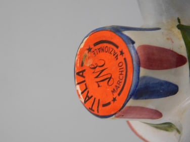 Vintage Calamassi Red Wine Ceramic Donkey Bottle