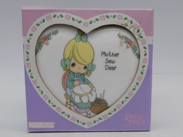 Precious Moments ?Mother Sew Dear? Heart-Shaped Box