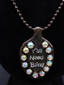 YALL NEED BLING SPOON NECKLACE