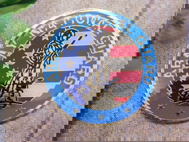 ARMY NATIONAL GUARD CABOCHON MEDALLION