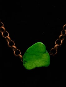 GENUINE STONE PENDANT ON CHAIN NECKLACE ROCK STONE LAPIDARY SPECIMEN