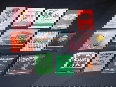 MIXED ADVERTISING MATCHBOOKS VINTAGE ANTIQUE