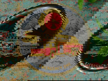 FIRE DEPARTMENT MEDALLION CABOCHON