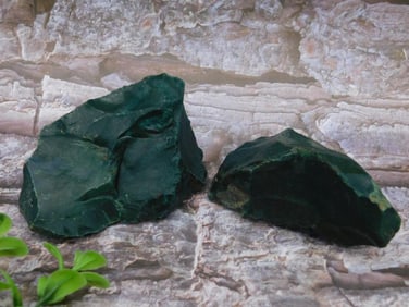 Two Bloodstone Specimens, 363g Total Weight
