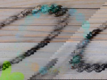 BEADED BRACELET ROCK STONE LAPIDARY SPECIMEN