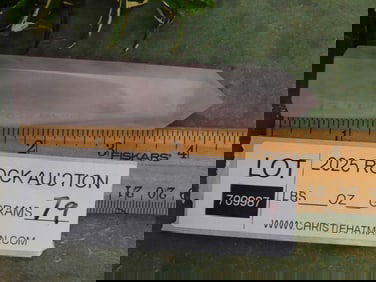 Rose Quartz Crystal Point, 79 Grams ROCK STONE LAPIDARY SPECIMEN