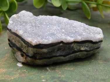 Zebra Rock Black and White Patterned Rock Specimen ROCK STONE LAPIDARY SPECIMEN