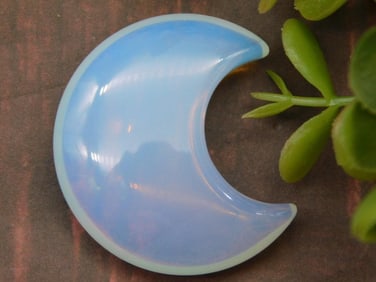 Opalite Crescent Moon Rock Stone Lapidary Specimen
