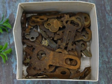 Vintage Keys in Box