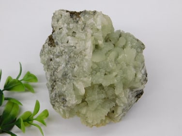 Prehnite Mineral Specimen With Quartz Matrix Rock Stone Lapidary Specimen