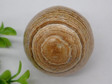 Banded Rock Sphere with Natural Patterns ROCK STONE LAPIDARY SPECIMEN