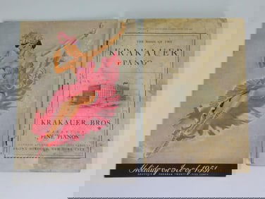 1906 THE HOME OF THE KRAKAUER PIANO AND HOLIDAY ON ICE OF 1951 CATALOGS PROGRAMS VINTAGE ANTIQUE
