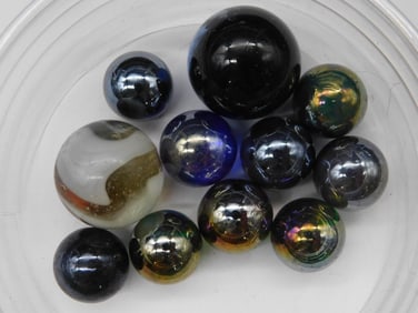 VINTAGE GLASS MARBLES