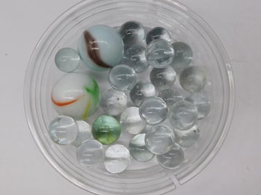 VINTAGE GLASS MARBLES