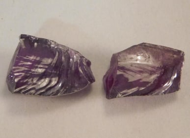 MAN-MADE AMETHYST ROCK STONE LAPIDARY SPECIMEN