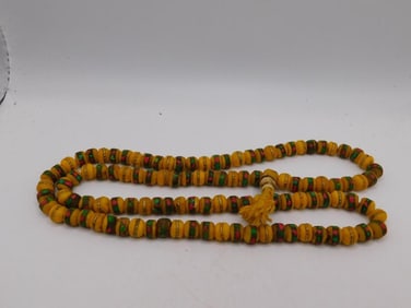 AFRICAN TRADE BEAD NECKLACE ROCK STONE LAPIDARY SPECIMEN