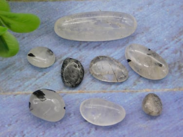 TOURMALINE IN QUARTZ ROCK STONE LAPIDARY SPECIMEN