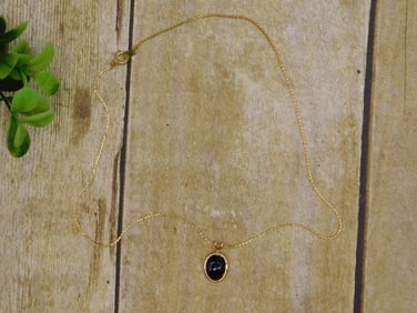 GENUINE STONE PENDANT ON CHAIN NECKLACE ROCK STONE LAPIDARY SPECIMEN