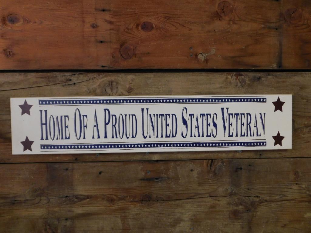 Decorative Sign: Home of a Proud United States Veteran (1 of 2)