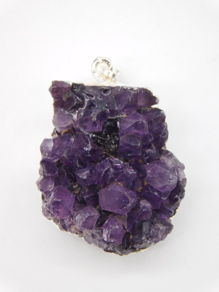 AMETHYST PENDANT ROCK STONE LAPIDARY SPECIMEN (1 of 2)