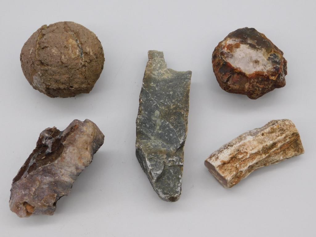 MIXED ROCK STONE LAPIDARY SPECIMEN: MIXED ROCK STONE LAPIDARY SPECIMEN