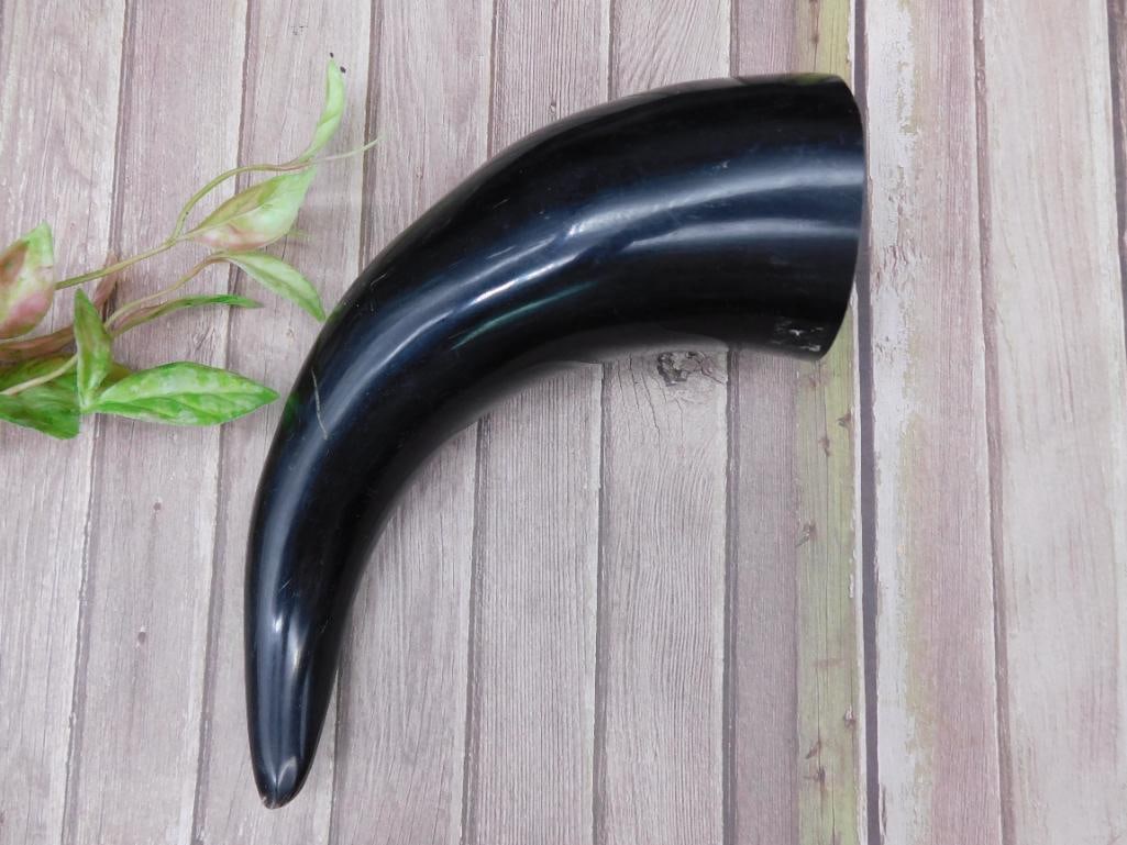 Polished Black Horn Decorative Item: Polished Black Horn Decorative Item