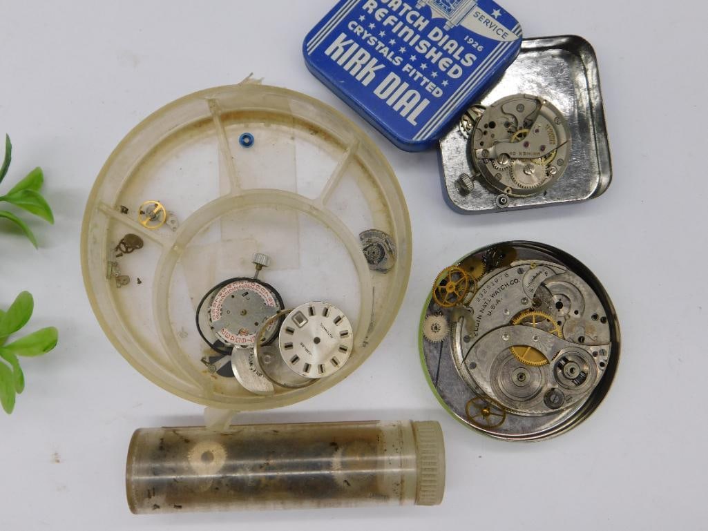 Vintage Watch Repair Parts and Supplies Assortment Watchmaker Watchmaking Tools (1 of 2)