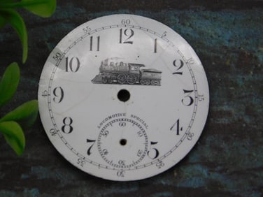 Antique Locomotive Special Pocket Watch Dial
