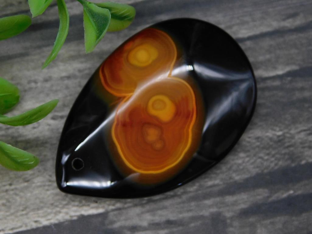 Eclipse Agate Pendant Rock Stone Lapidary Specimen (1 of 2)