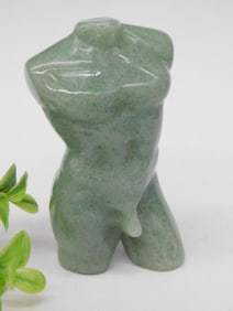 Aventurine Male Figure Sculpture Rock Stone Lapidary Specimen
