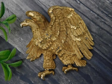 Gold-Toned Eagle Figural Ornament with Detailed Wings