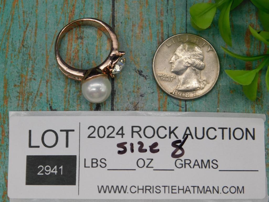 STONE RING ROCK STONE LAPIDARY SPECIMEN - 2