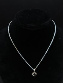 GENUINE STONE PENDANT ON CHAIN NECKLACE ROCK STONE LAPIDARY SPECIMEN