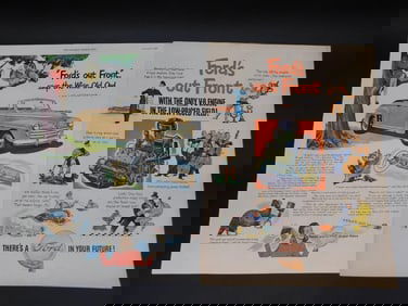1946 FORD ADVERTISING INSERT VINTAGE ANTIQUE EPHEMERA AUTOMOBILIA
